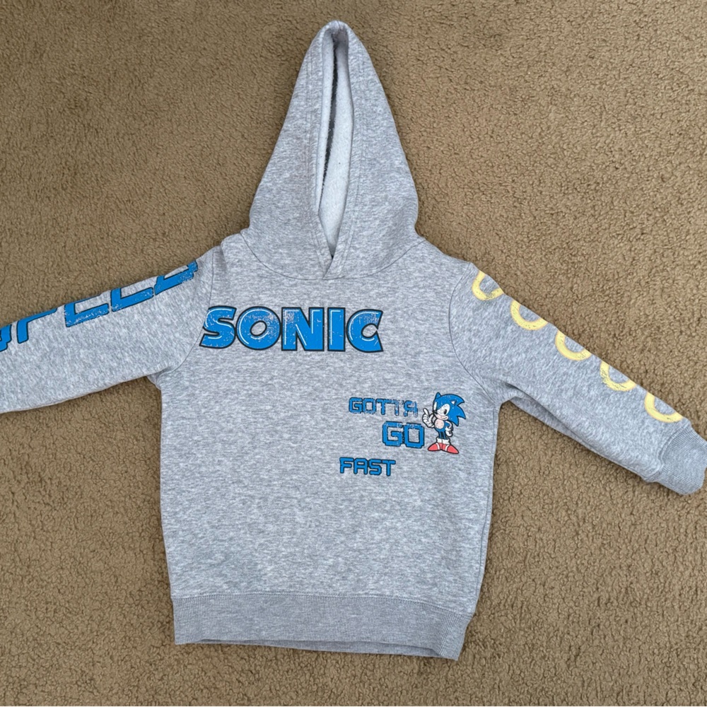 Sonic Kids Gray Hoodie